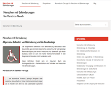 Tablet Screenshot of menschen-mit-behinderungen.info
